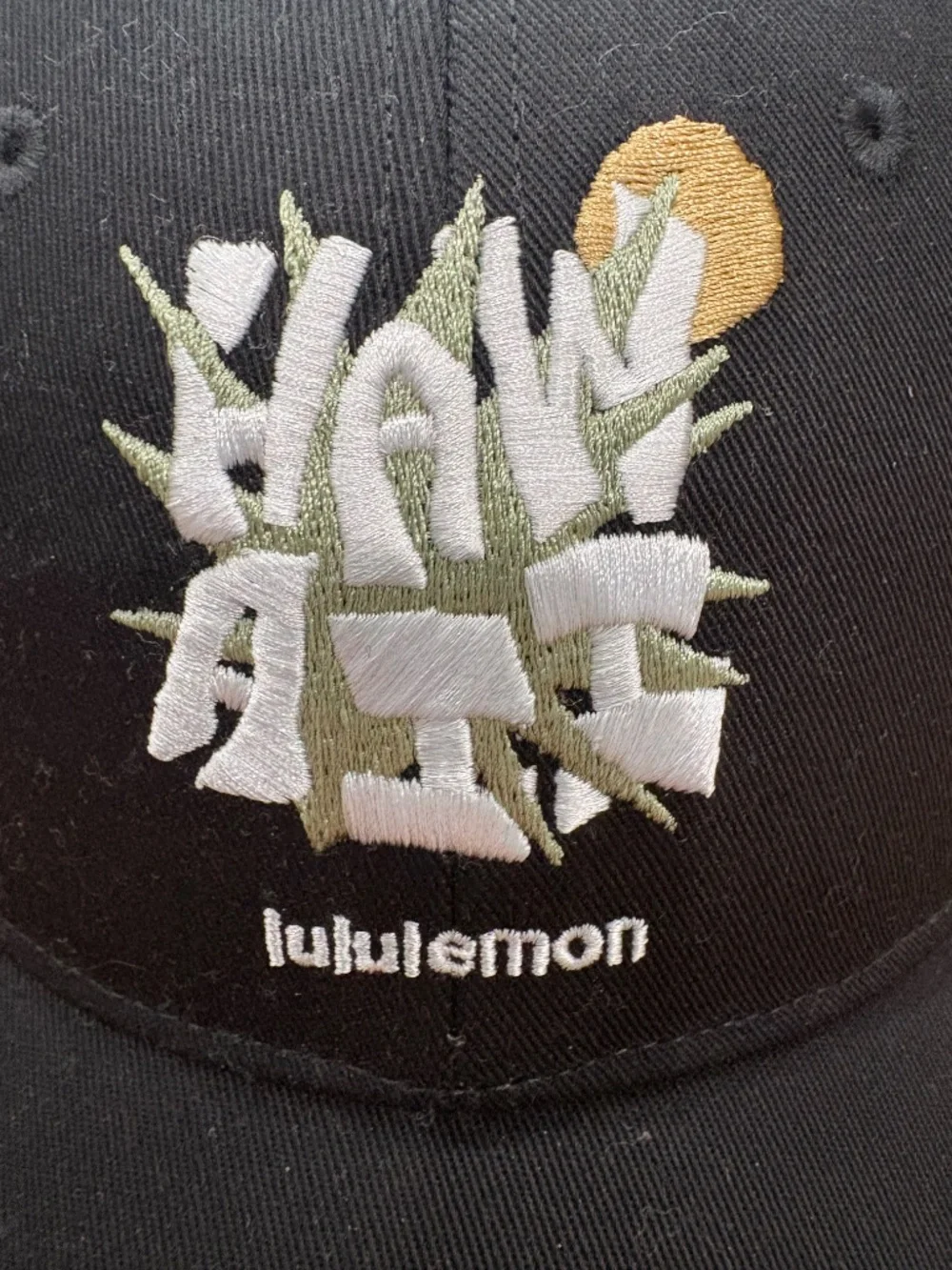 Lululemon Unisex Structured ball cap Hawaii Black